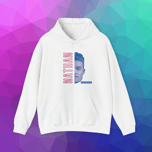 Raspberry Denim Fashion Graphic Print Hoodie | Unisex Heavy Blend™ Hooded Sweatshirt