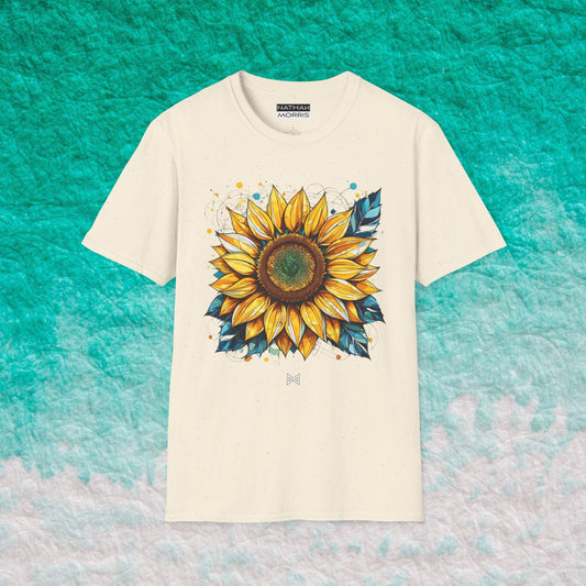 SUNFLOWER Graphic Print Summer Tee | Beautiful design, feel good T-Shirt | Nathan Morris Brand | Summer 2024