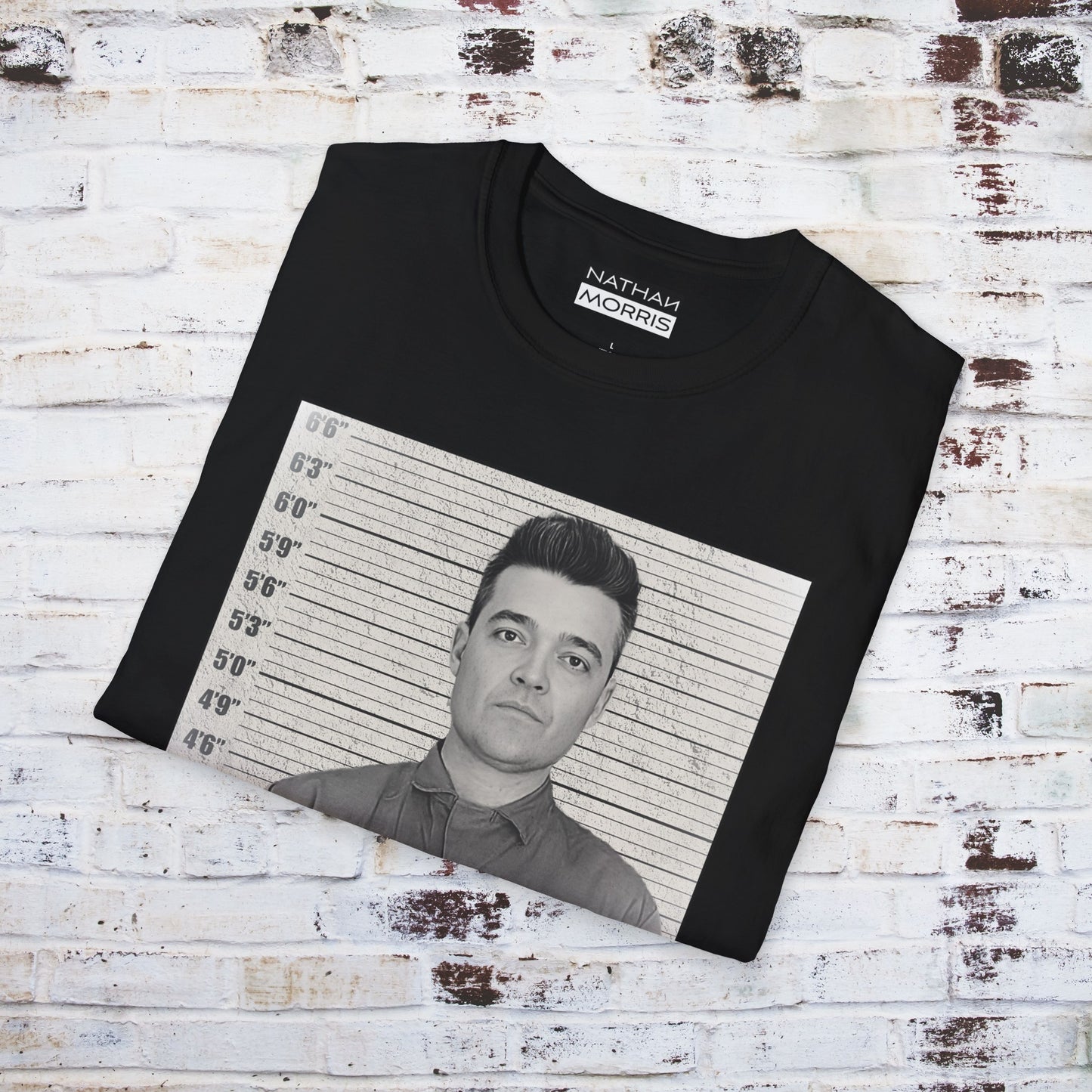 MUG SHOT Graphic Print Summer Tee | Great, great design, funny T-Shirt | Nathan Morris Brand | Summer 2024