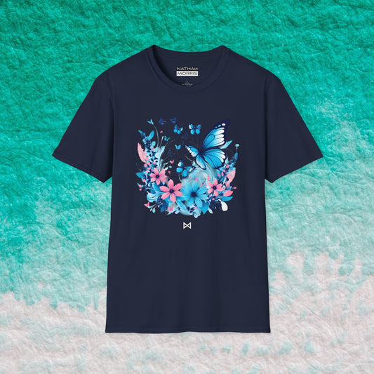 Beautiful Butterflies Graphic Print Summer Tee | Feel good Shirt | Nathan Morris Brand | Summer 2024