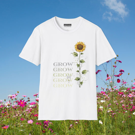 grow Grow GROW T-shirt | Classic Unisex Soft-style T-Shirt | NATHAN MORRIS Brand | Spring/Summer 24