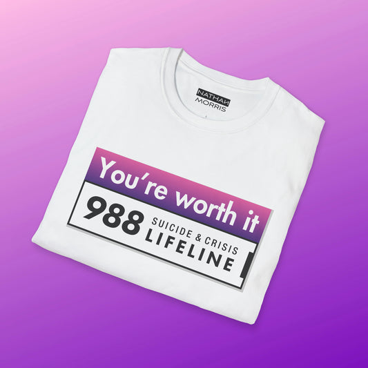 988 You're Worth It | Classic Unisex Soft-style T-Shirt | Spring/Summer 24