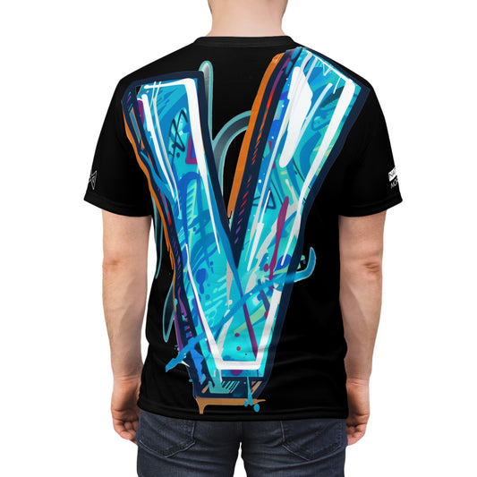 V BLK Stage ART shirt | AOP Graphic Print Summer Tee | Beautiful design, feel good T-Shirt | Nathan Morris Brand | Summer 2024
