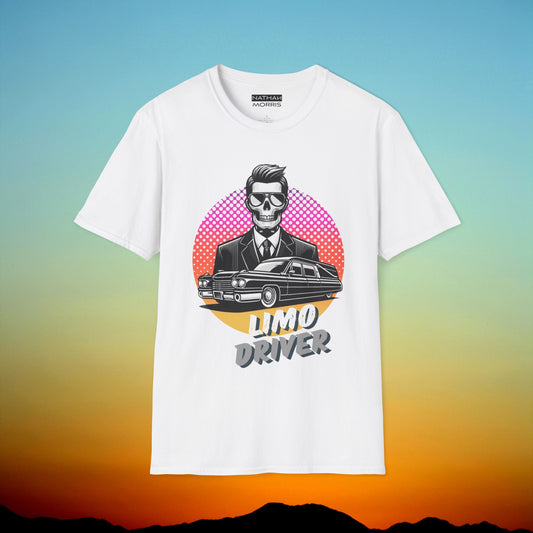 the LIMO DRIVER T-shirt | Classic Unisex Soft-style T-Shirt | NATHAN MORRIS Brand | Spring/Summer 24