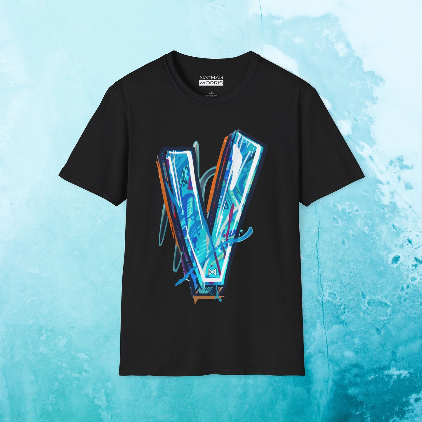 V Shirts | Graphic Print Summer Tee | Beautiful design, feel good T-Shirt | Nathan Morris Brand | Summer 2024