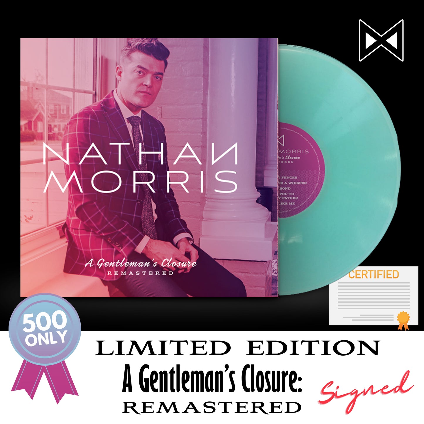 A Gentleman's Closure REMASTERED | LIMITED EDITION Teal Vinyl Record | Only 500, Signed by Nathan