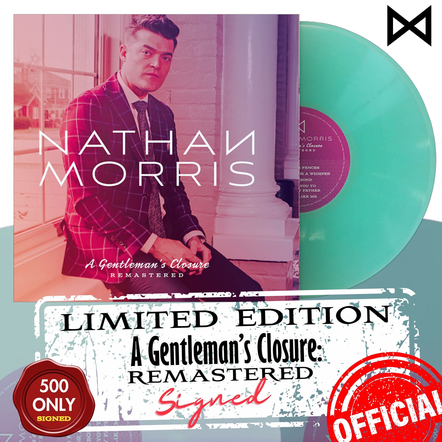 A Gentleman's Closure REMASTERED | LIMITED EDITION Teal Vinyl Record | Only 500, Signed by Nathan